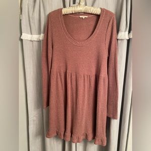Easel Size Small Mauve Long Sleeve Tunic/Dress